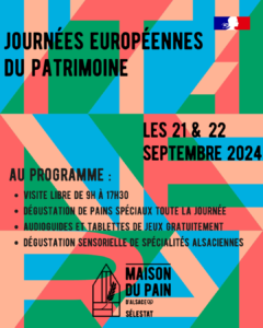 Journées Européennes du Patrimoine – 21 & 22 Septembre 2024
